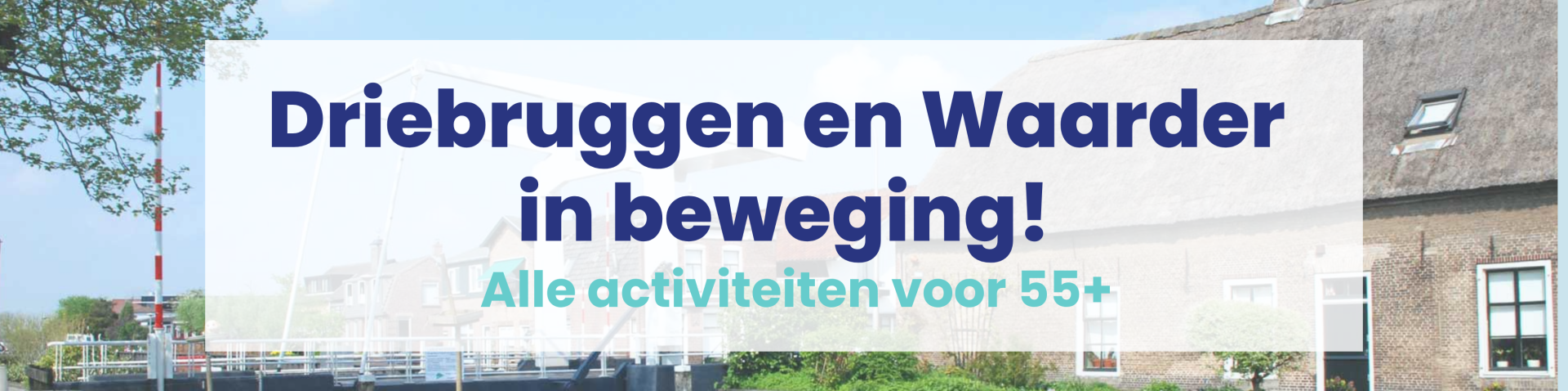 Banner website - Driebruggen en Waarder in beweging